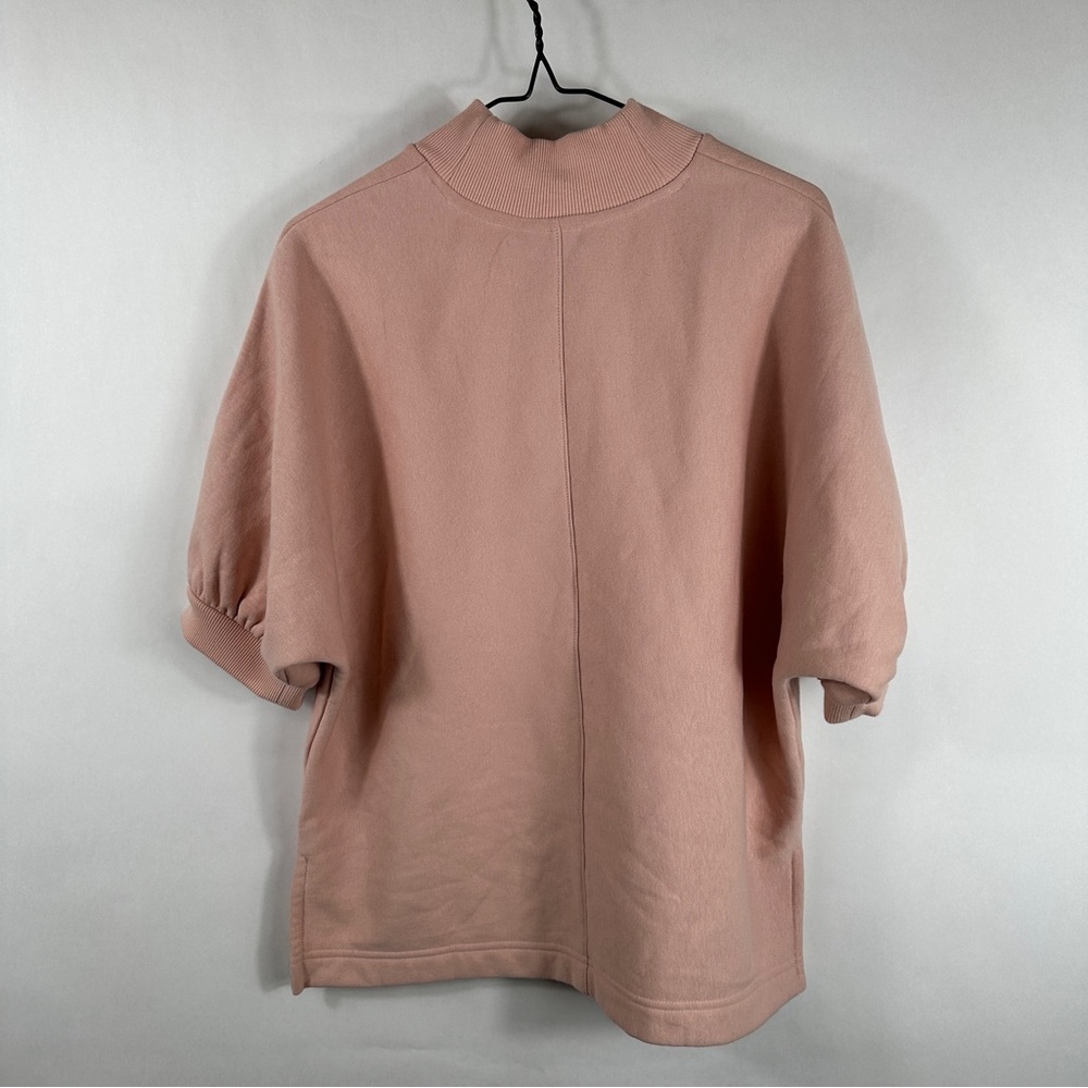 Banana Republic Puff-Sleeve Mock Neck Fleece Sweatshirt | Size Medium - Picture 9 of 13
